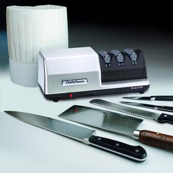 Afilador eléctrico Chef´s Choice 2100 metalizado intensivo, Skoon, Power to your knives